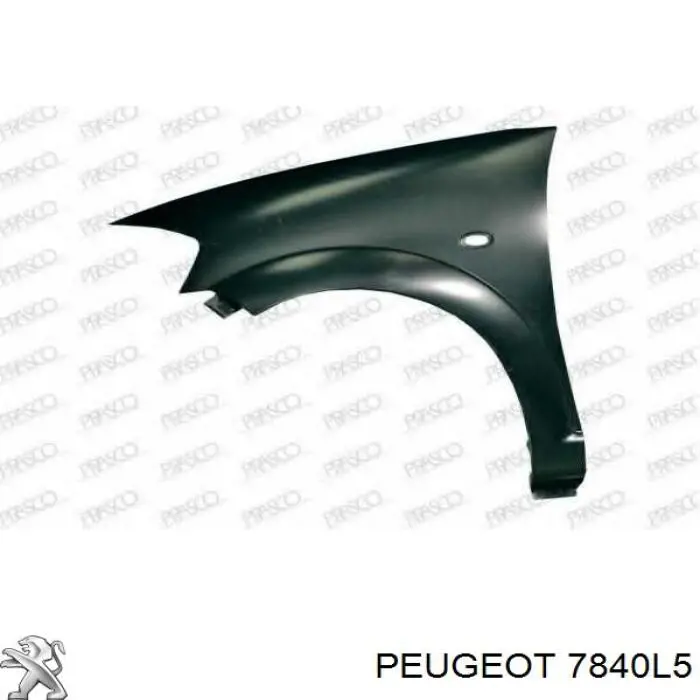 Pára-lama dianteiro esquerdo Peugeot/Citroen 7840L5 preço, a partir de 102,15 USD