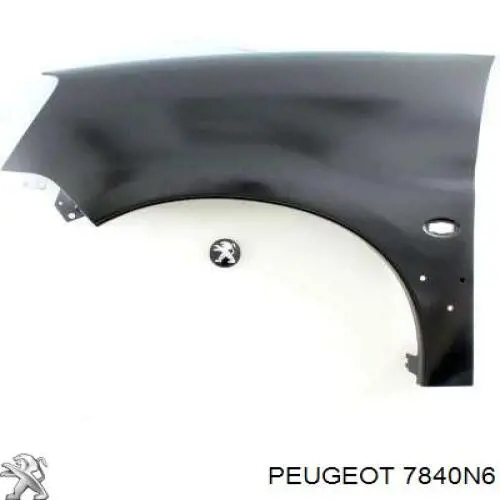 7840N6 Peugeot/Citroen Pára-lama dianteiro esquerdo