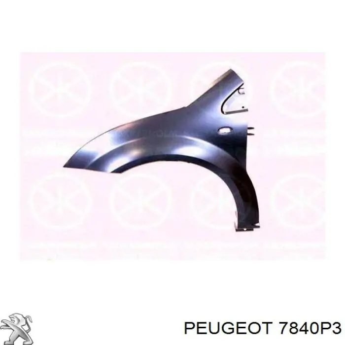 Compre 7840P3 Peugeot/Citroen Pára-lama dianteiro esquerdo