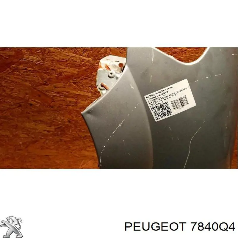 Pára-lama dianteiro esquerdo Peugeot/Citroen 7840Q4 preço, a partir de 145,20 USD