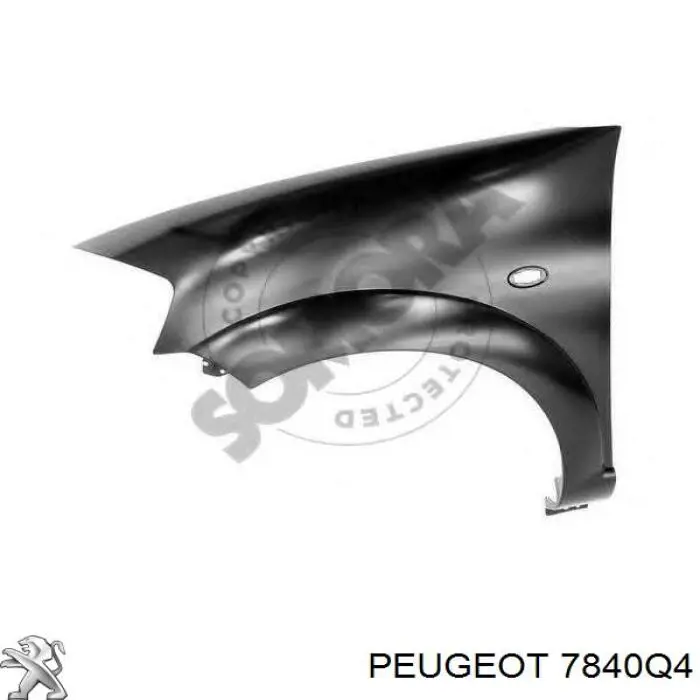 Compre 7840Q4 Peugeot/Citroen Pára-lama dianteiro esquerdo