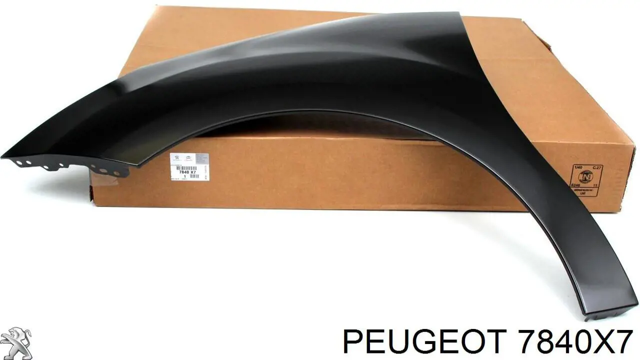7840X7 Peugeot/Citroen Pára-lama dianteiro esquerdo