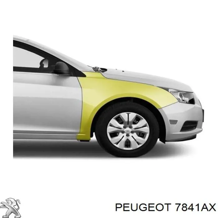 Pára-lama dianteiro direito Peugeot/Citroen 7841AX preço, a partir de 139,85 USD
