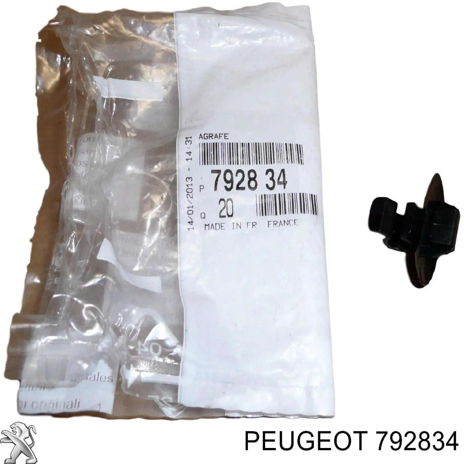 Compre 792834 Peugeot/Citroen Fixador de suporte da capota