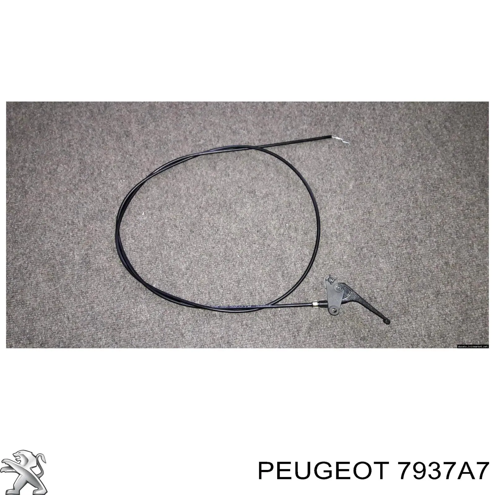 7937A7 Peugeot/Citroen Cabo de abertura da capota
