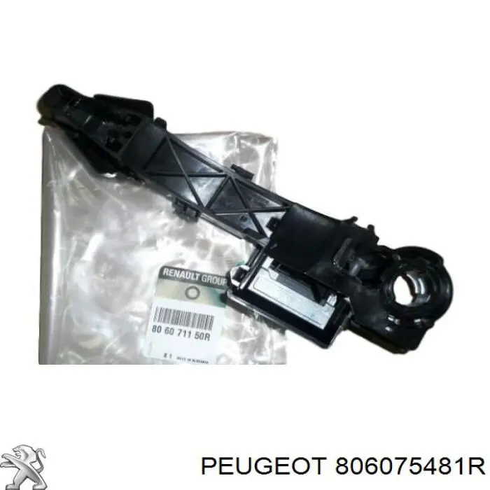 Compre 8261000Q0A Renault (RVI) Suporte de maçaneta externa da porta dianteira esquerda