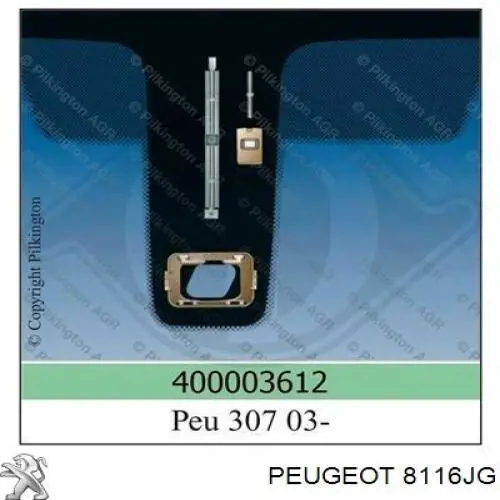 Pára-brisas Peugeot/Citroen 8116JG preço, a partir de 490,88 USD
