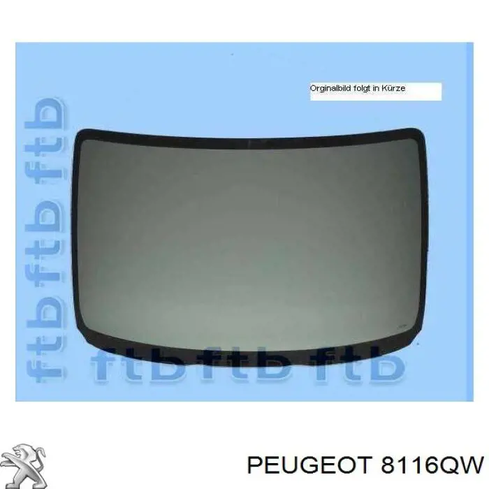 8116QW Peugeot/Citroen Pára-brisas