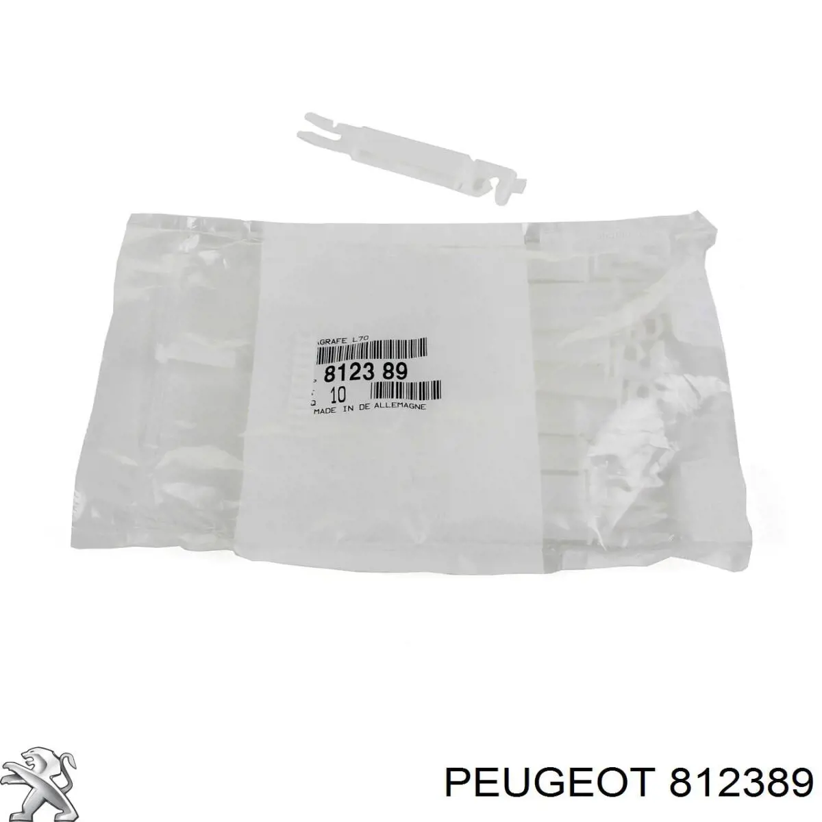 812389 Peugeot/Citroen Cápsula (prendedor) de fixação de moldura de pára-brisas
