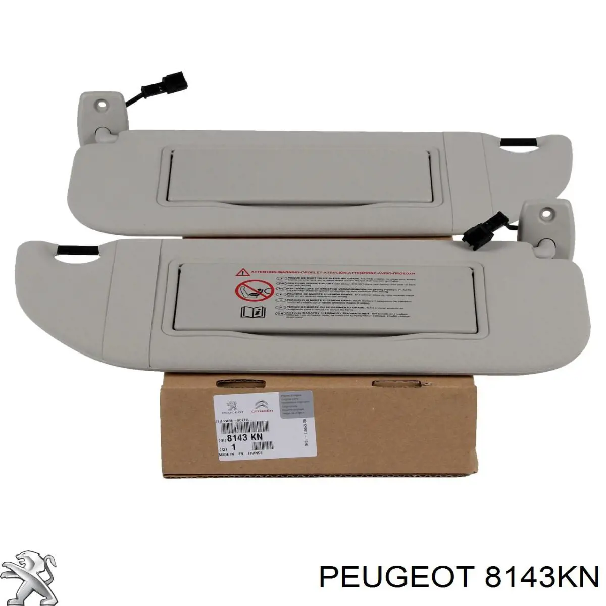 Pala contra o sol Peugeot/Citroen 8143KN preço, a partir de 51,07 USD