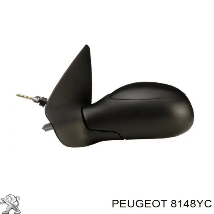 8148YC Peugeot/Citroen Espelho de retrovisão esquerdo