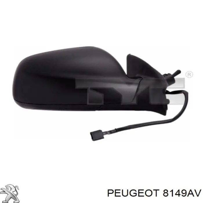 Espelho de retrovisão direito Peugeot/Citroen 8149AV preço, a partir de 44,85 USD