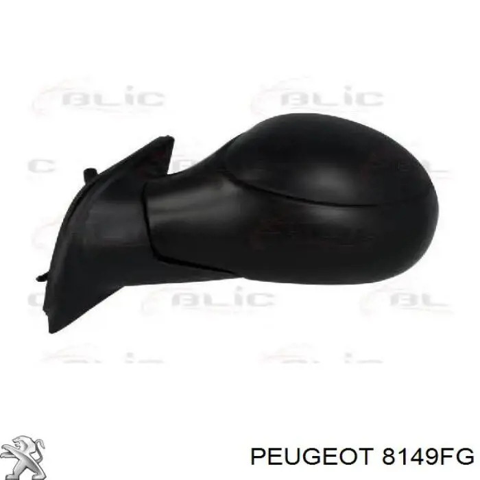 Espelho de retrovisão esquerdo Peugeot/Citroen 8149FG preço, a partir de 40,77 USD