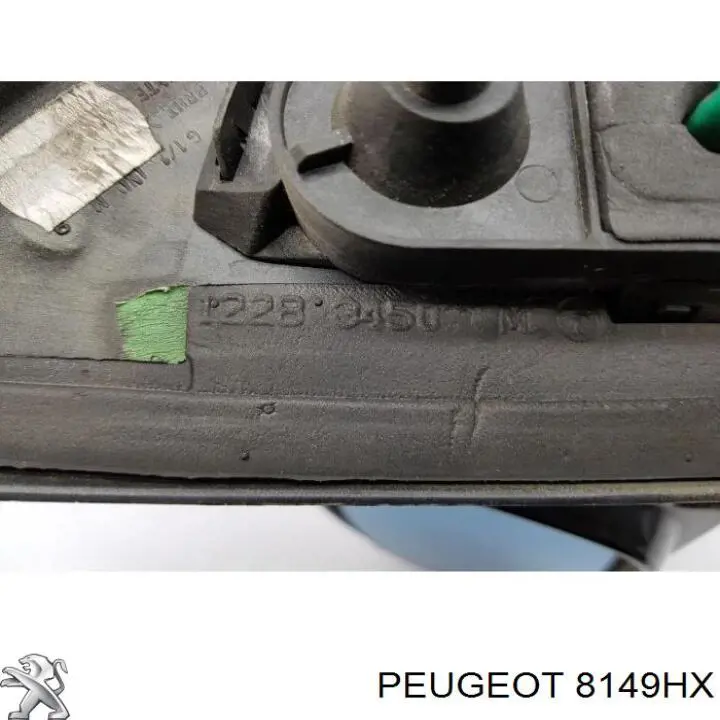 8149HX Peugeot/Citroen Espelho de retrovisão esquerdo