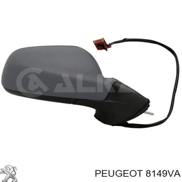 Espelho de retrovisão direito Peugeot/Citroen 8149VA preço, a partir de 59,23 USD