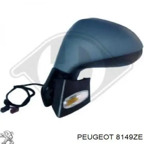 Espelho de retrovisão esquerdo Peugeot/Citroen 8149ZE preço, a partir de 108,45 USD