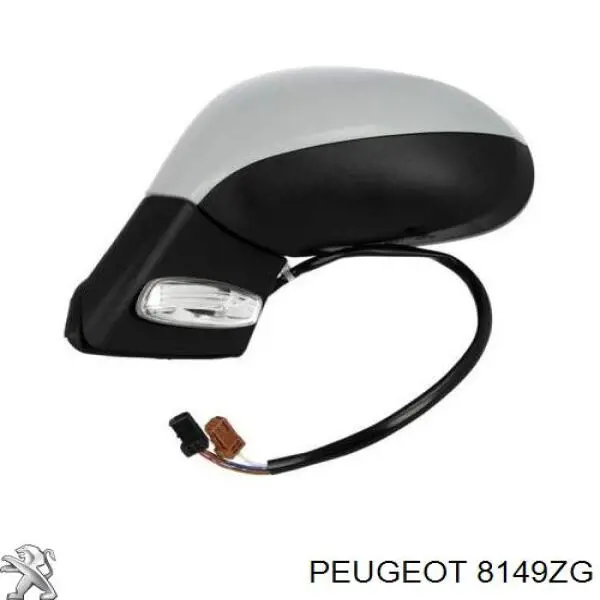 Espelho de retrovisão esquerdo Peugeot/Citroen 8149ZG preço, a partir de 91,94 USD
