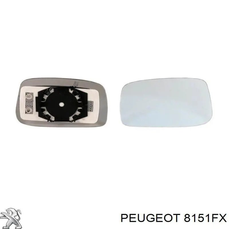 Compre 8151FX Peugeot/Citroen Elemento espelhado do espelho de retrovisão direito