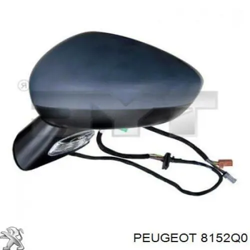 Placa sobreposta (tampa) do espelho de retrovisão esquerdo Peugeot/Citroen 8152Q0 preço, a partir de 25,81 USD