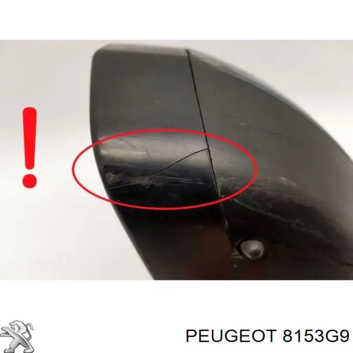 8153G9 Peugeot/Citroen Espelho de retrovisão direito