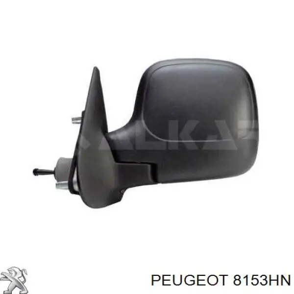 8153HN Peugeot/Citroen Espelho de retrovisão esquerdo