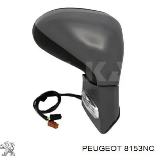 Espelho de retrovisão direito Peugeot/Citroen 8153NC preço, a partir de 72,58 USD