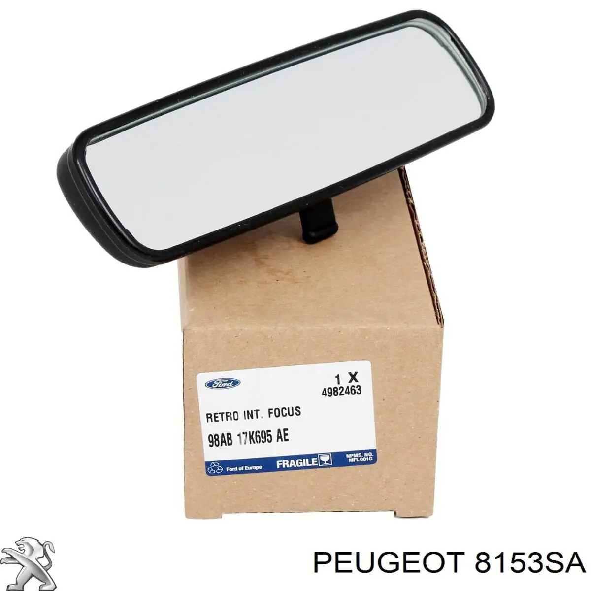 Espelho de salão interno Peugeot/Citroen 8153SA preço, a partir de 81,67 USD
