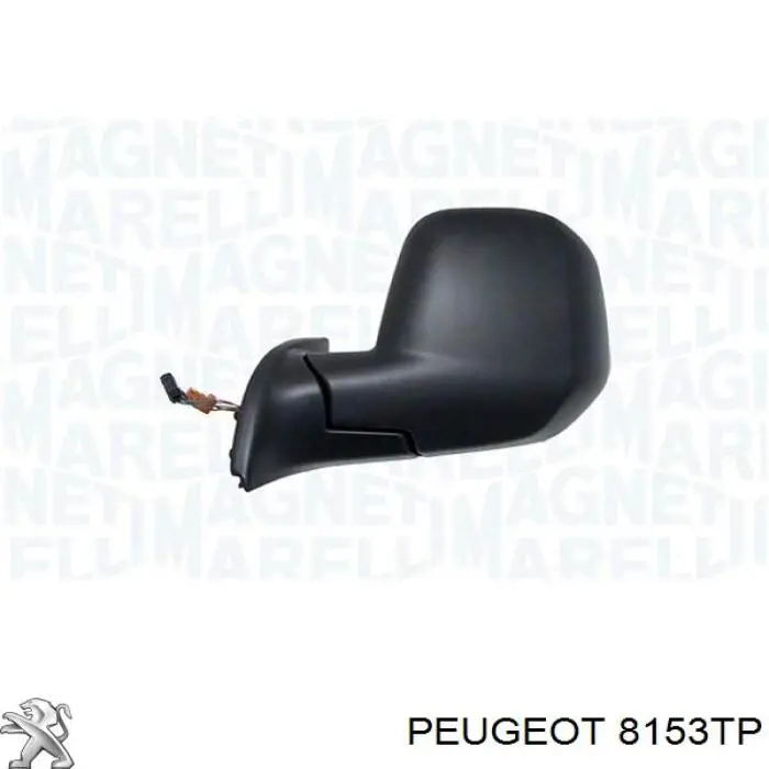 8153TP Peugeot/Citroen Espelho de retrovisão esquerdo