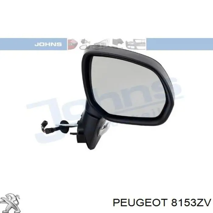 Compre 8153ZV Peugeot/Citroen Espelho de retrovisão esquerdo