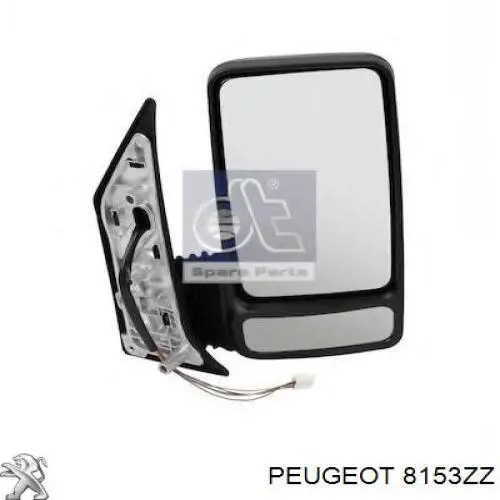 8153ZZ Peugeot/Citroen Espelho de retrovisão direito