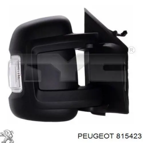 815423 Peugeot/Citroen Espelho de retrovisão esquerdo