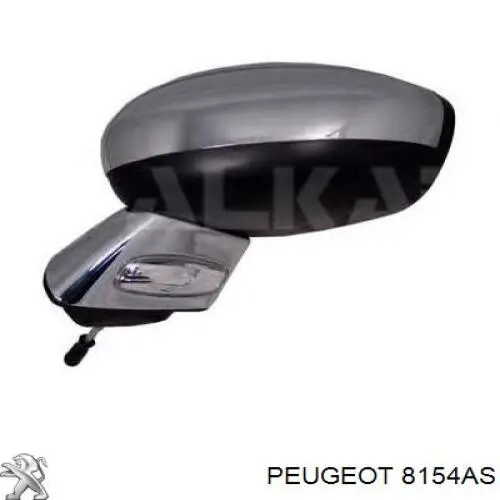 Espelho de retrovisão esquerdo Peugeot/Citroen 8154AS preço, a partir de 121,09 USD
