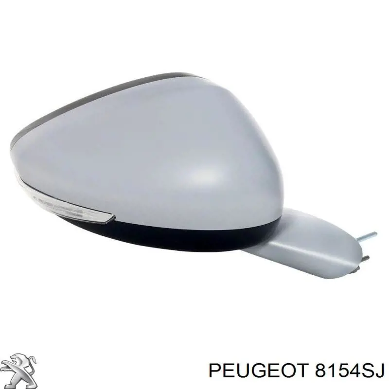 8154SJ Peugeot/Citroen Espelho de retrovisão direito