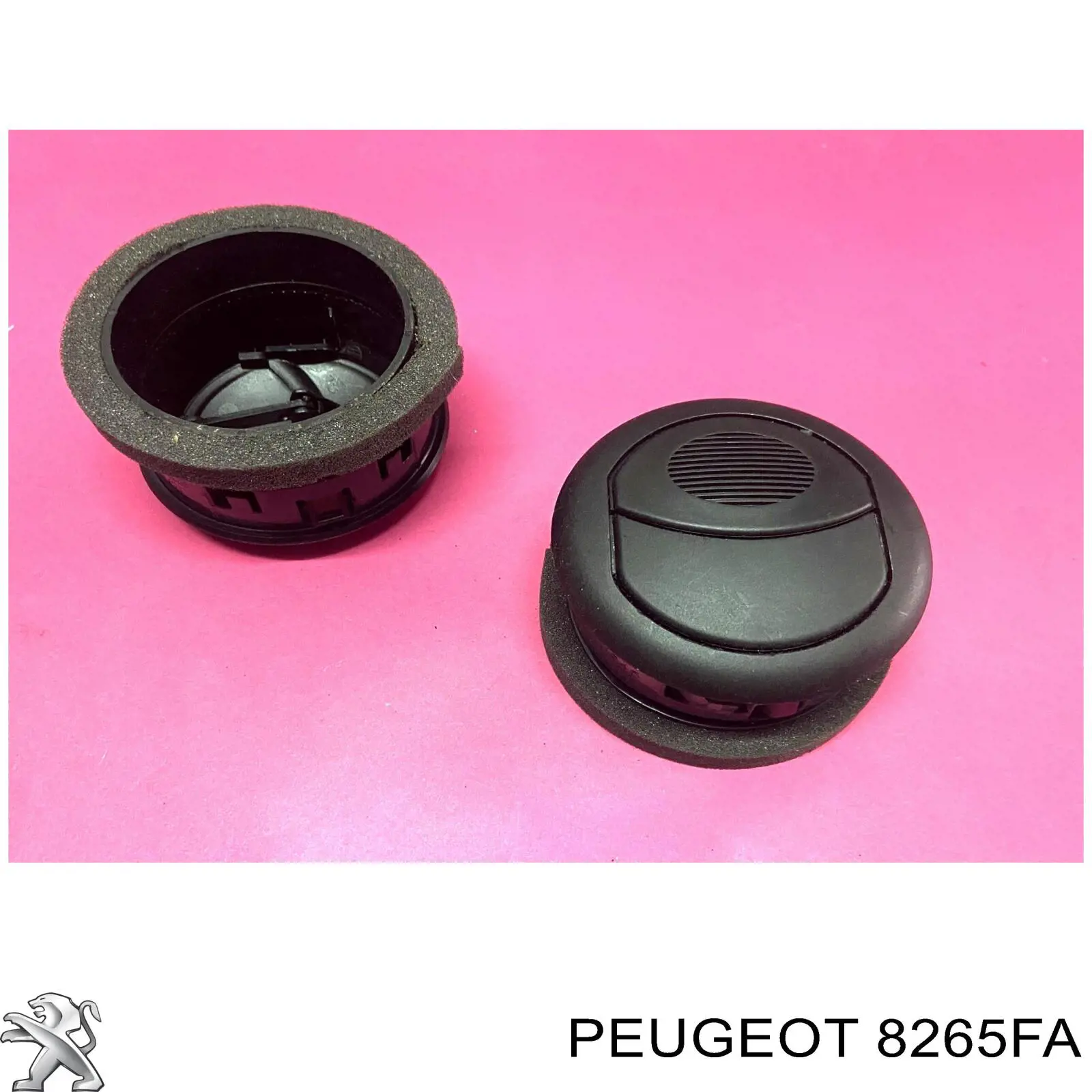 8265FA Peugeot/Citroen Grelha de ventilação de salão no "painel de instrumentos"