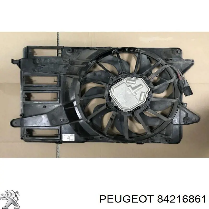 Difusor do radiador de esfriamento, montado com motor e roda de aletas 84216861 General Motors