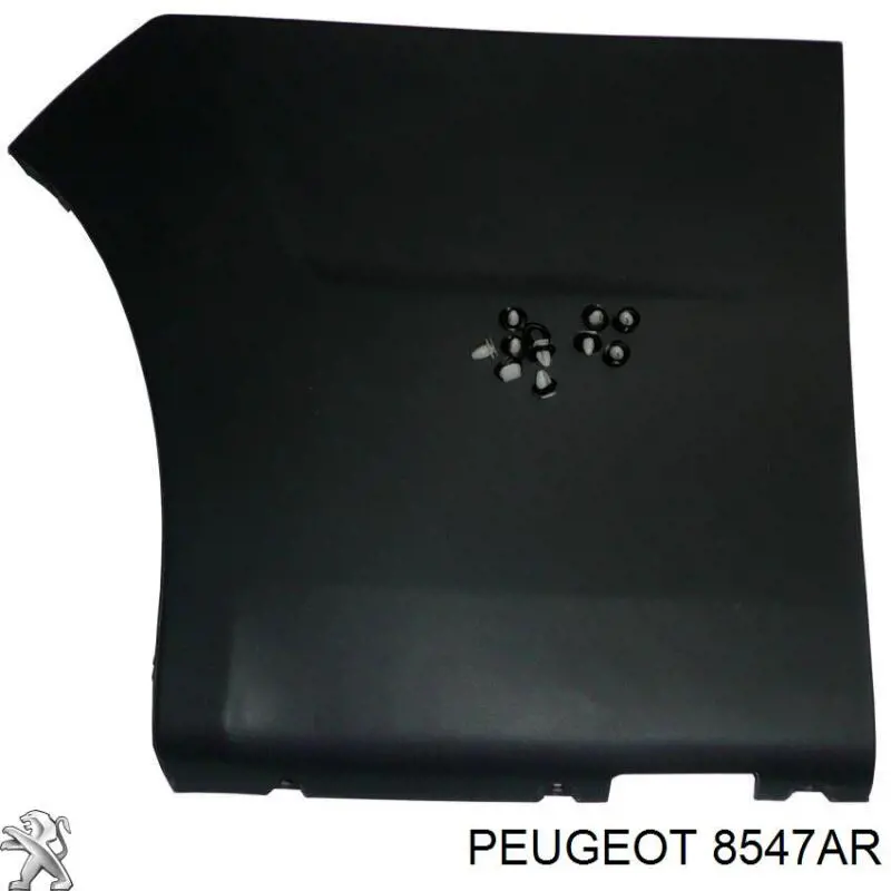 8547AR Peugeot/Citroen Placa sobreposta do pára-lama traseiro esquerdo