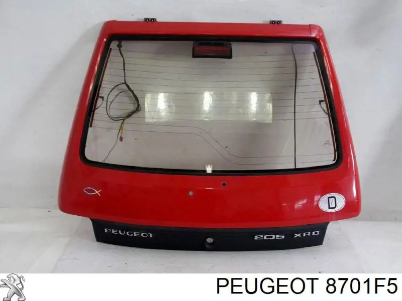 Porta traseira (3ª/5ª porta-malas (tampa de alcapão) para Peugeot 205 I 741A, C