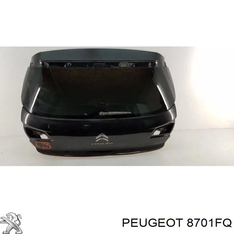 8701FQ Peugeot/Citroen Porta traseira (3ª/5ª porta-malas (tampa de alcapão)