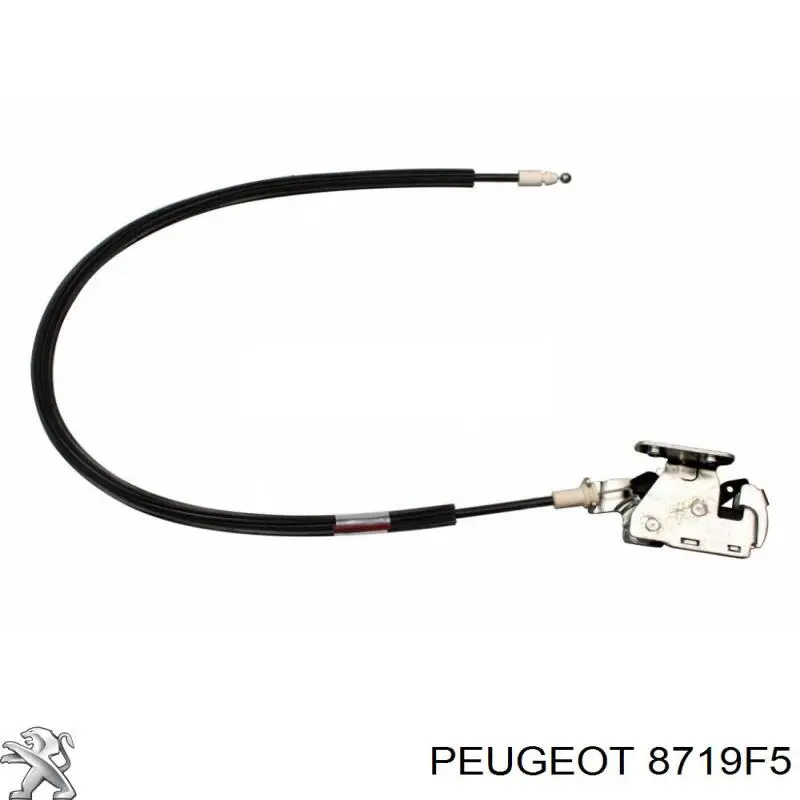 8719F5 Peugeot/Citroen Fecho superior da porta traseira direita batente