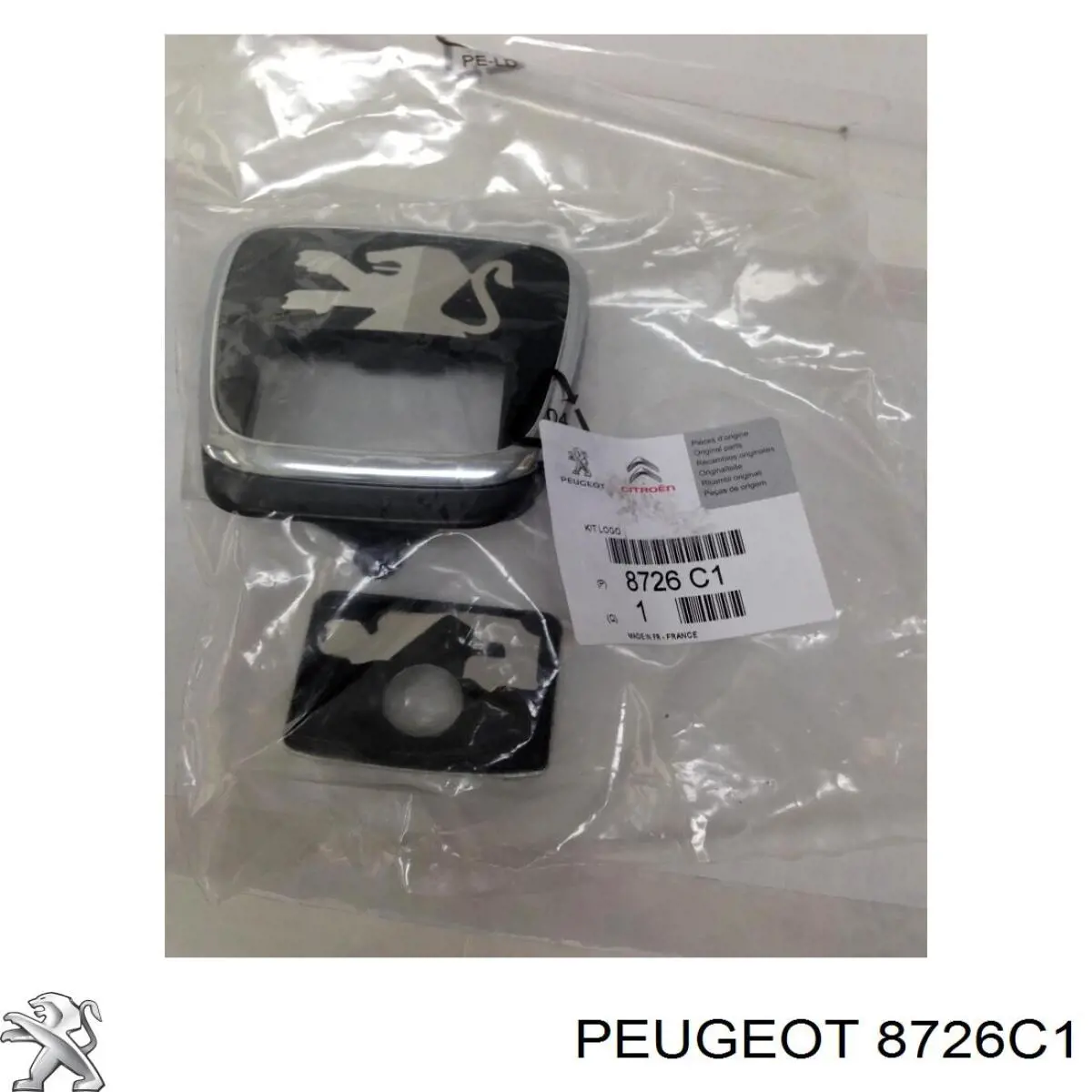 8726C1 Peugeot/Citroen Emblema de tampa de porta-malas (emblema de firma)