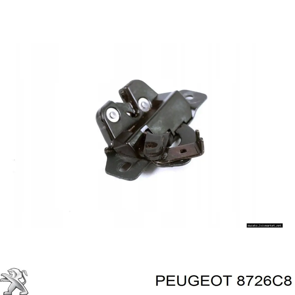 8726C8 Peugeot/Citroen Fecho superior da porta traseira esquerda batente