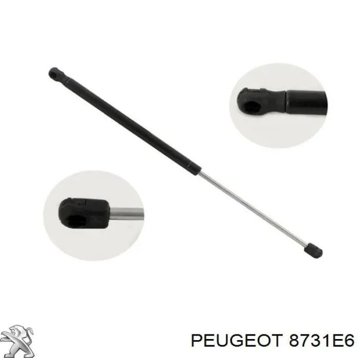 8731E6 Peugeot/Citroen Amortecedor de tampa de porta-malas (de 3ª/5ª porta traseira)