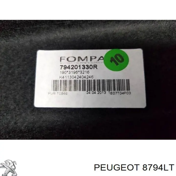Compre 8794LT Peugeot/Citroen Fixação de estante de porta-malas