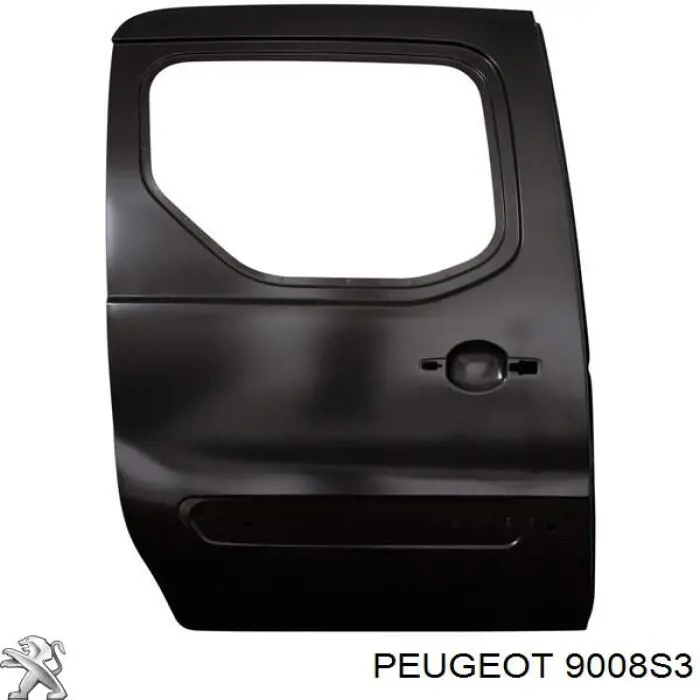 9008S3 Peugeot/Citroen Porta lateral (deslizante) direita