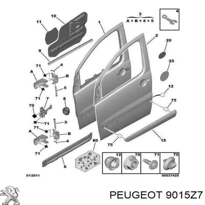 9015Z7 Peugeot/Citroen 