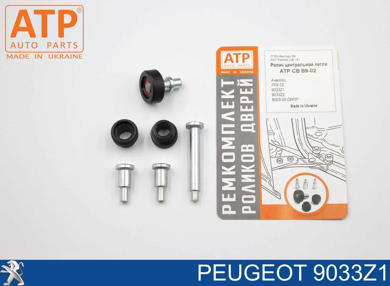 9033Z1 Peugeot/Citroen Rolo direito central da porta lateral (deslizante)