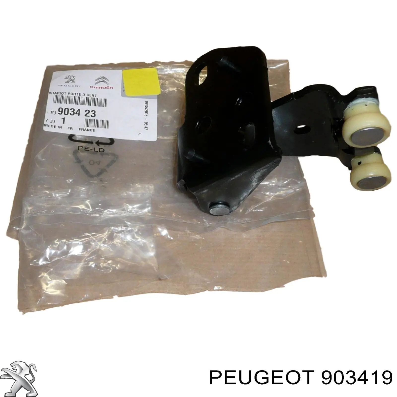 Rolo direito superior da porta lateral (deslizante) Peugeot/Citroen 903419 preço, a partir de 26,68 USD