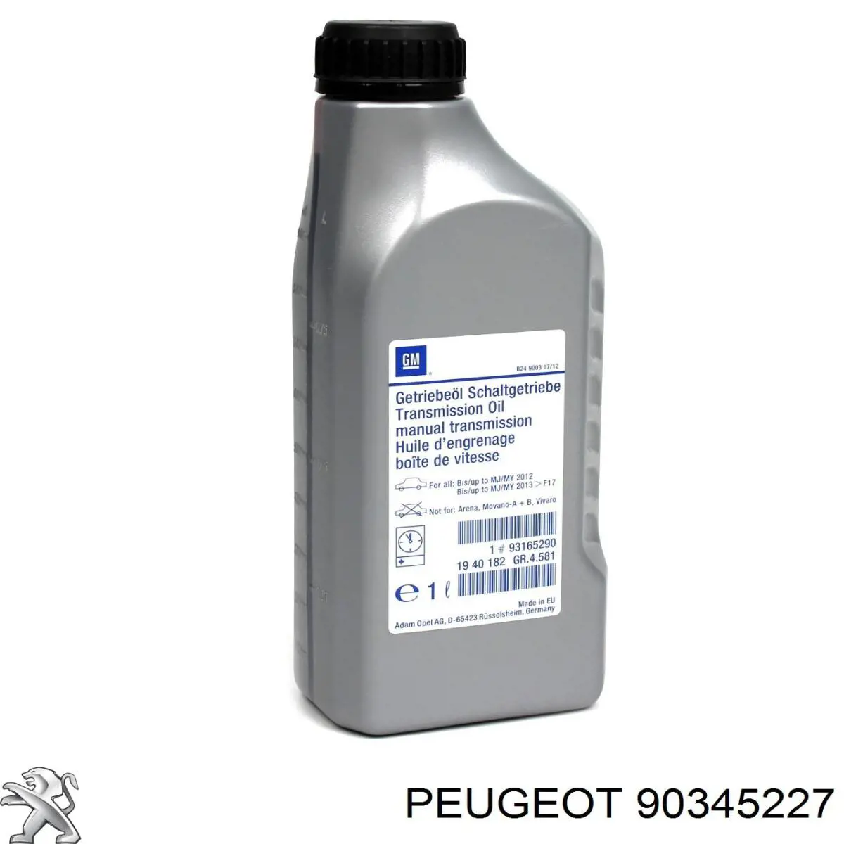 Compre 90345227 Peugeot/Citroen Vedante de panela da Caixa Automática de Mudança/Caixa Mecânica de Mudança