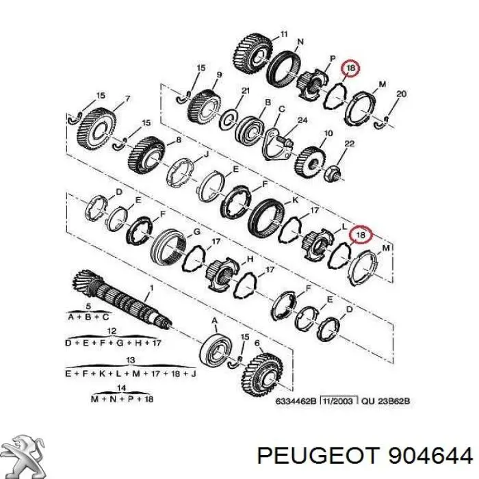 904644 Peugeot/Citroen Grade superior de proteção da porta deslizante