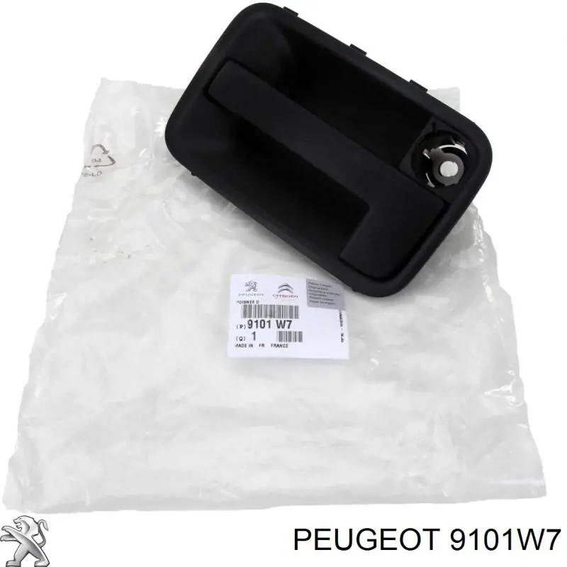 Compre 9101W7 Peugeot/Citroen Maçaneta externa direita da porta lateral (deslizante)